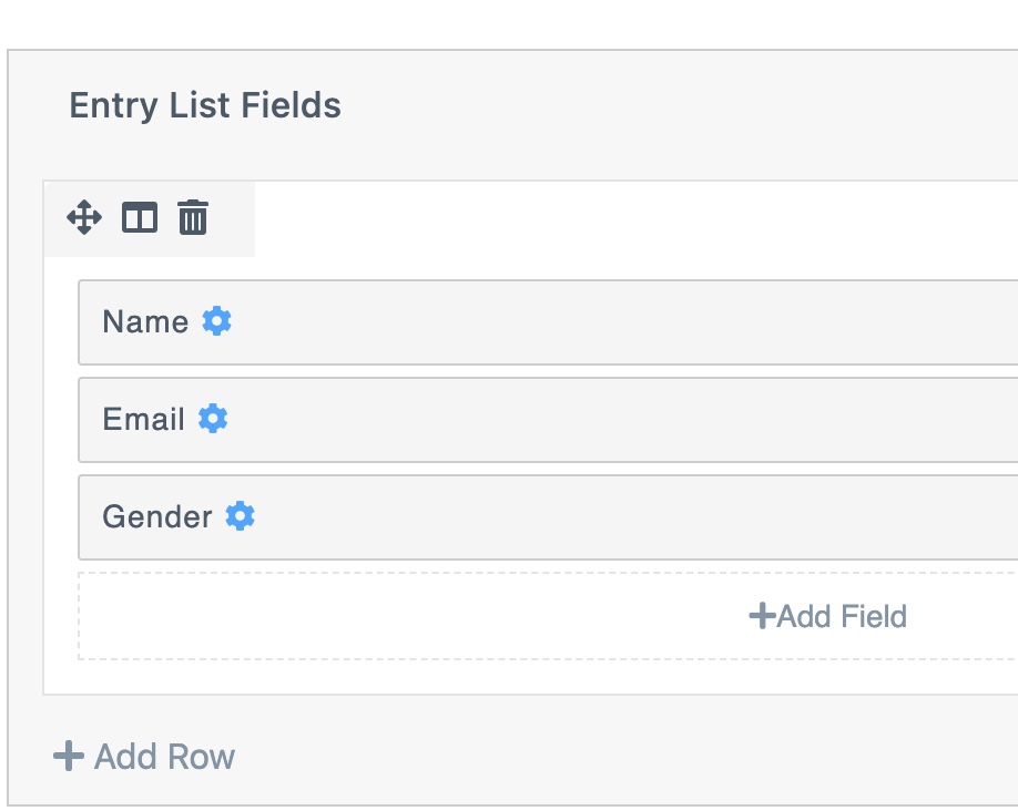 user profile fields view