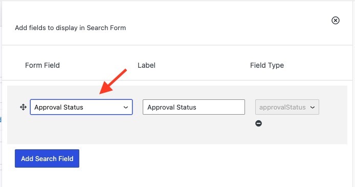 search by approval status